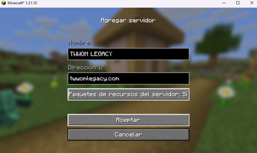 Guía inicial de TWWOM Legacy